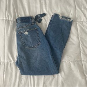 Abercrombie & Fitch Curve Love The Mom High Rise Jeans